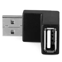 reversible design down up angled 90 degree usb 2 0 a type male to female extension adapter