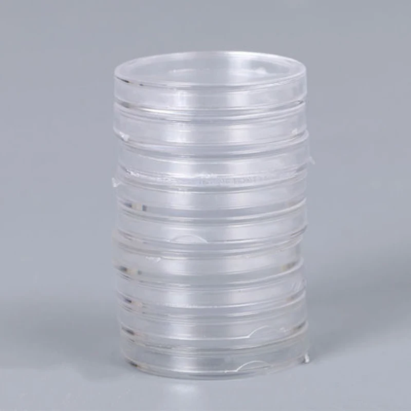 

100pcs Clear Round Coin Capsules Containers Coin Holder Protector Case Box 27mm