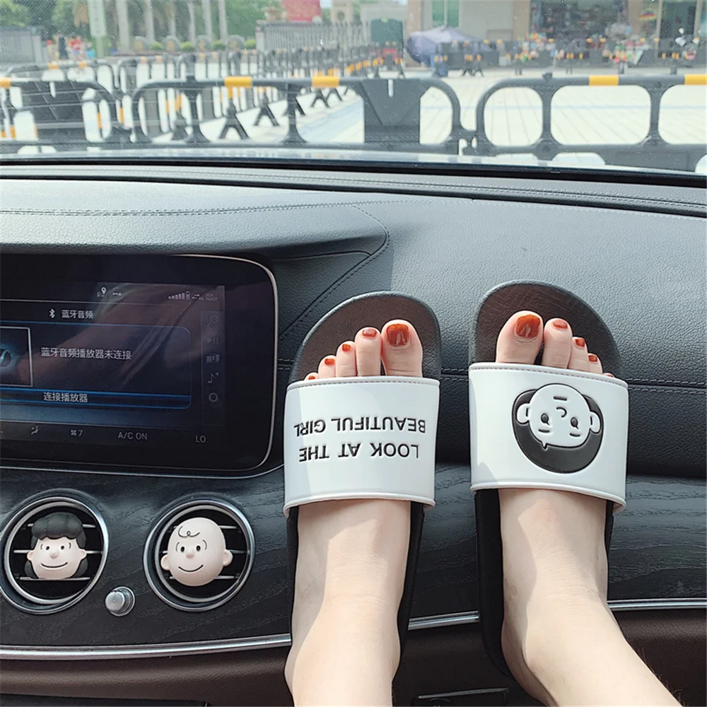 2023 Fashion New Style Flat Slippers Women Summer One Word Sandals Slippers Summer Beach Ins Korean Indoor Home Sandals Slippers