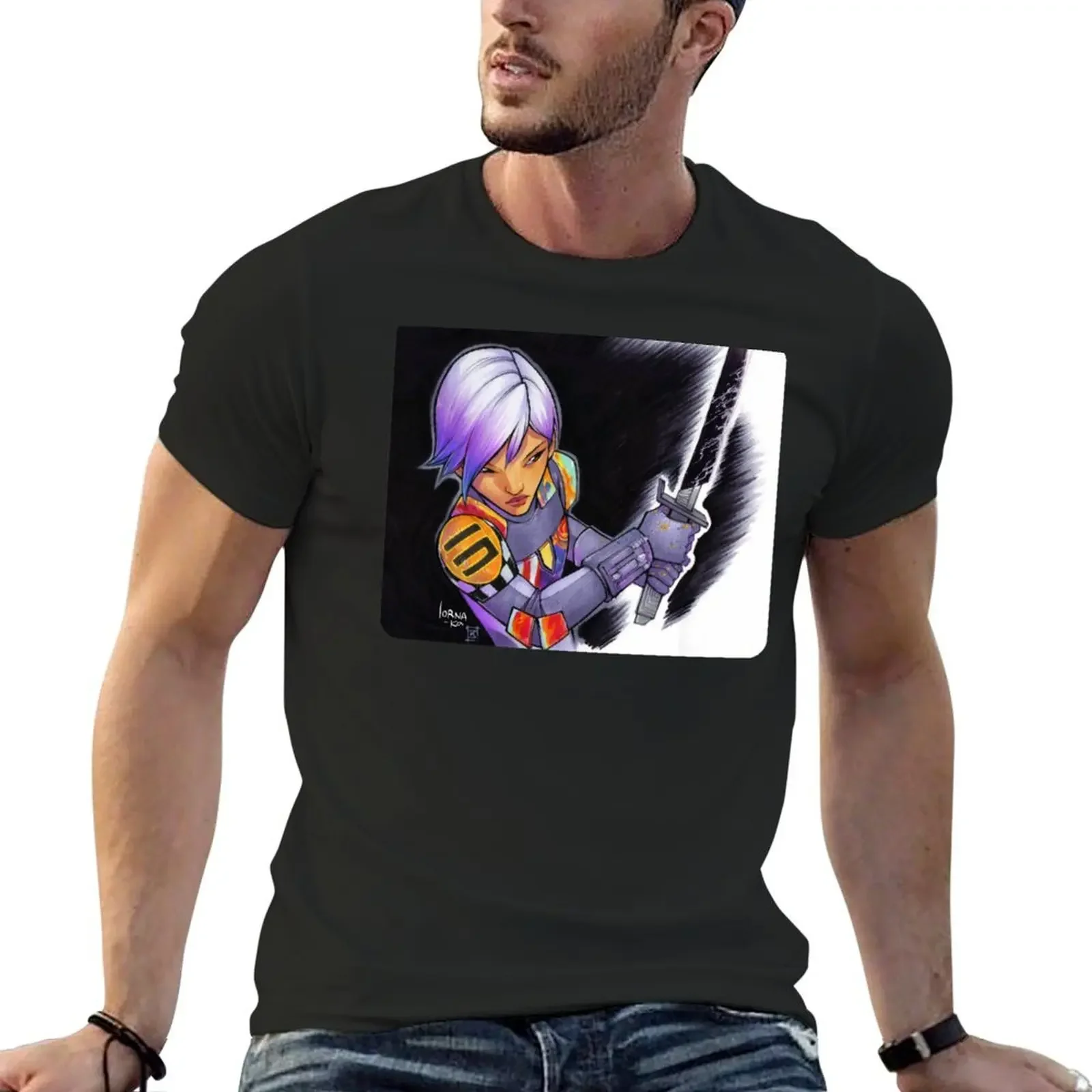 Футболка Darksaber Wielder футболки с рисунком рэпера уличная одежда спортивные мужские