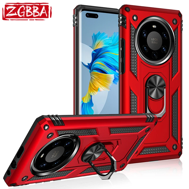 

ZGBBA Shockproof Armor Stand Phone Case For Huawei Mate 40 30 20 Pro Car Holder Back Cover For Huawei Mate 40Lite 30 20 Lite 20X