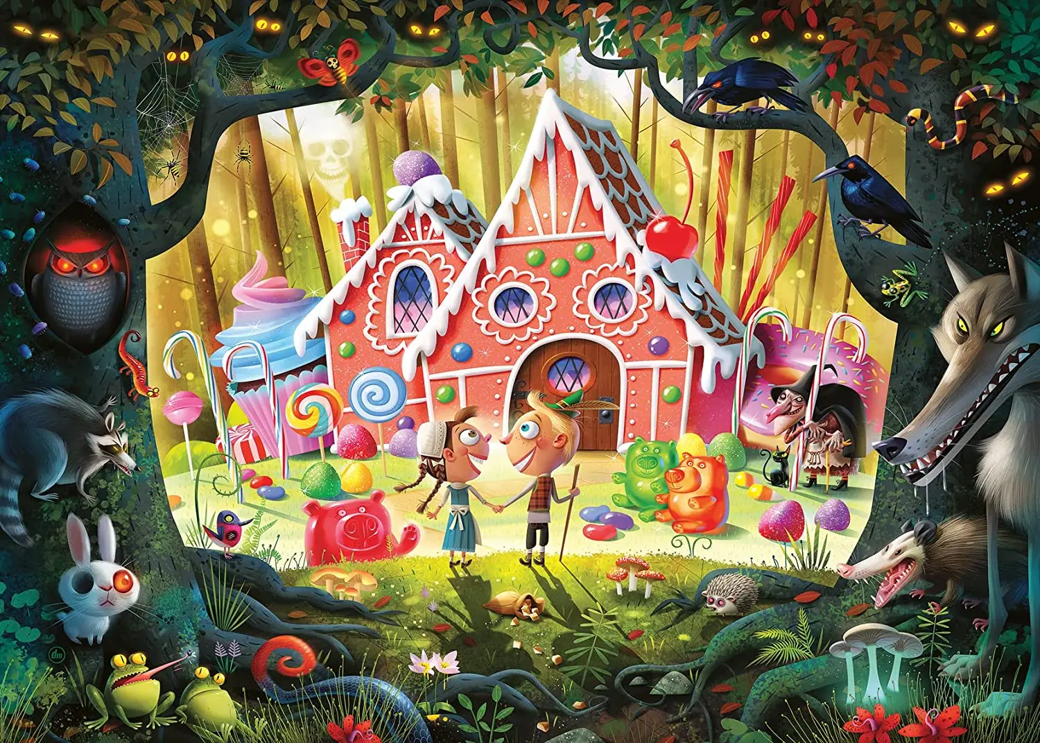 

Happy cabin Jigsaw Puzzles Puzzles for Adults Decompression Game DIY educational toys for children 3 years