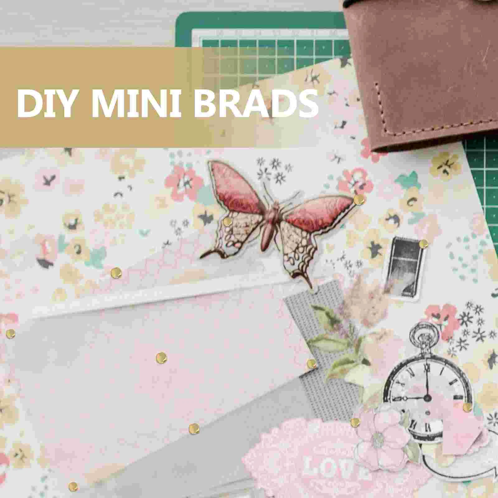 100 шт. застежки с круглыми головками двойные гвозди маленькие для ручной работы