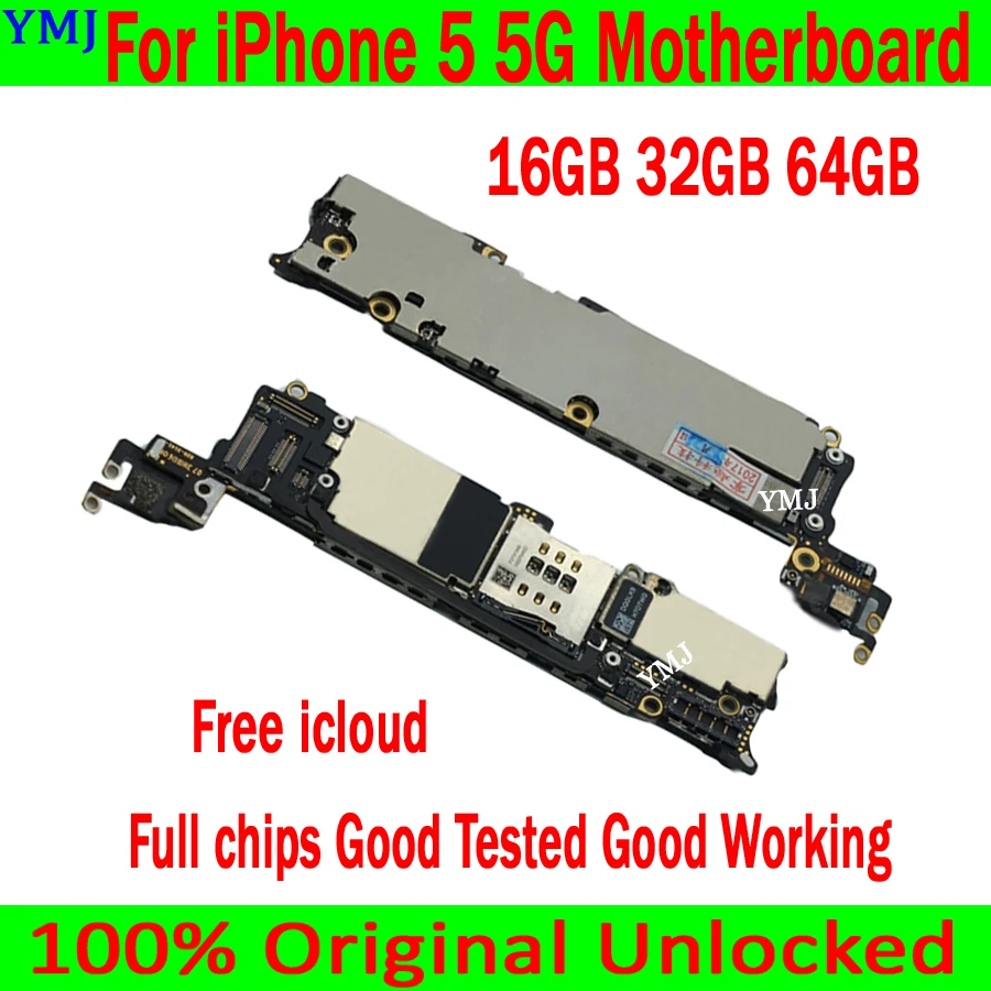 

Материнская плата Clean icloud, 16 ГБ, 32 ГБ, 64 ГБ для iphone 5, оригинальная разблокировка материнской платы для iphone 5, логическая плата, полностью проте...