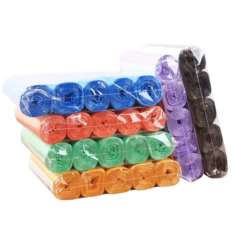 

100pcs Storage Household Cleaning Pack Bag Trash Bag Bags High Quality Garbage Waste Plastic Kitchen 5 Pouch 1 Disposable Rolls
