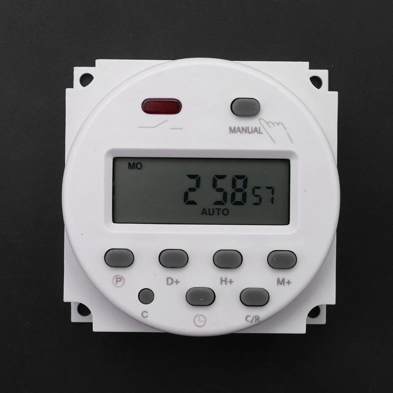 2X New LCD Digital Control Power Programmable Timer DC 12V 16A Time Relay Switch | Kitchen Timers