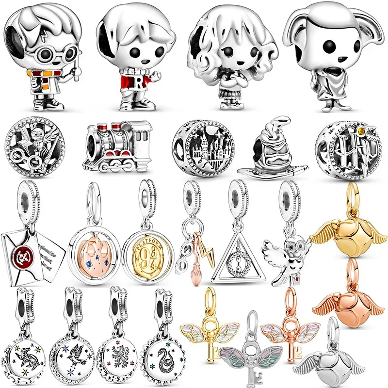 Disney Harrys Hogwarts School of Witchcraft and Wizardry Series Золотой Снитч Волшебник Мультфильм Подвеска