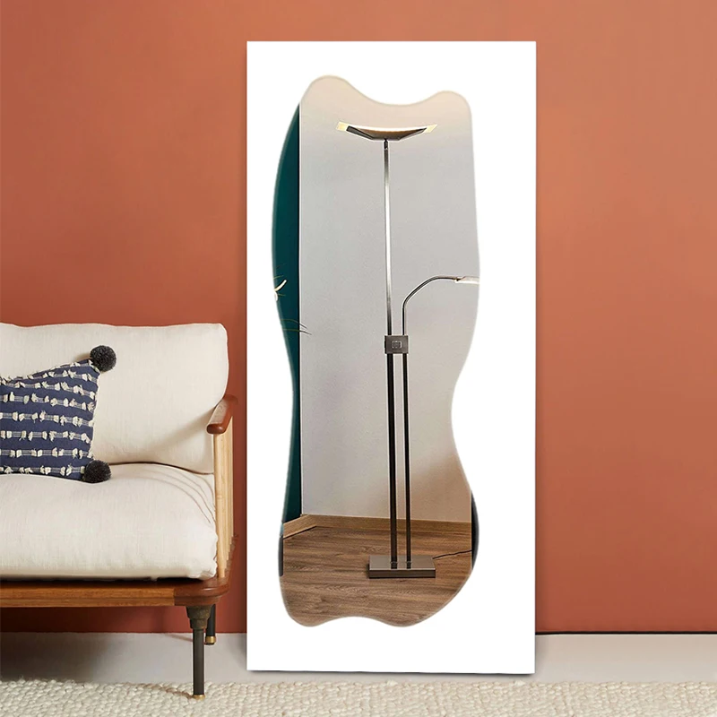 

Длинное декоративное зеркало для макияжа на все тело, настенное напольное большое зеркало для душа, ванной комнаты, эстетическое ремесло, зеркало в скандинавском стиле, декор YX50DM