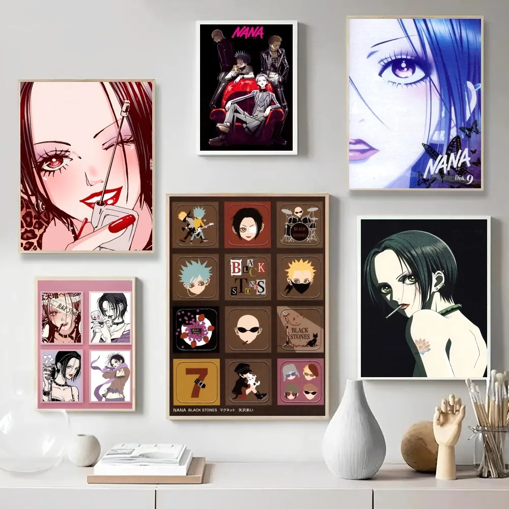 Babaite Classic Anime NANA Poster Posters Kraft Paper Vintage Wall Art Painting Study Aesthetic Small Size Stic