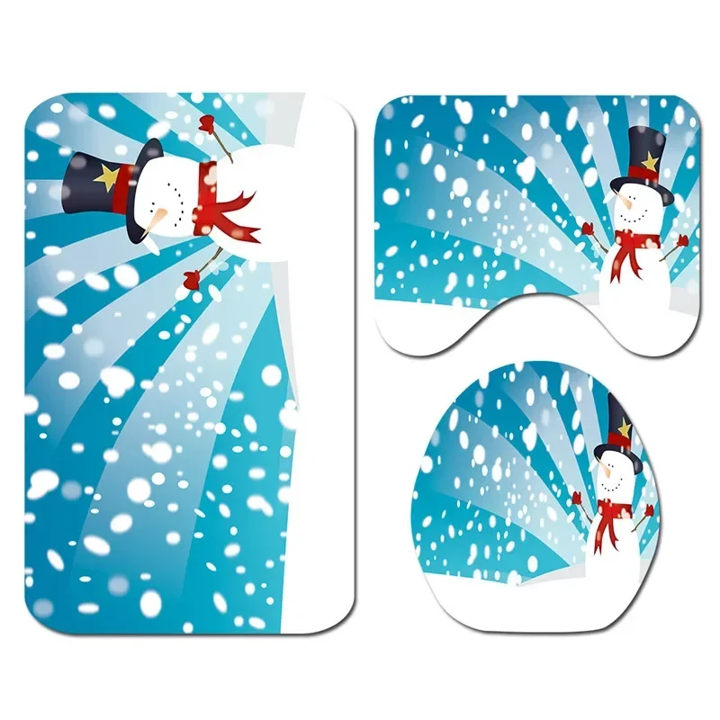 Набор из трех предметов с рисунком Marry Christmas пьедестал для ванной комнаты 3D