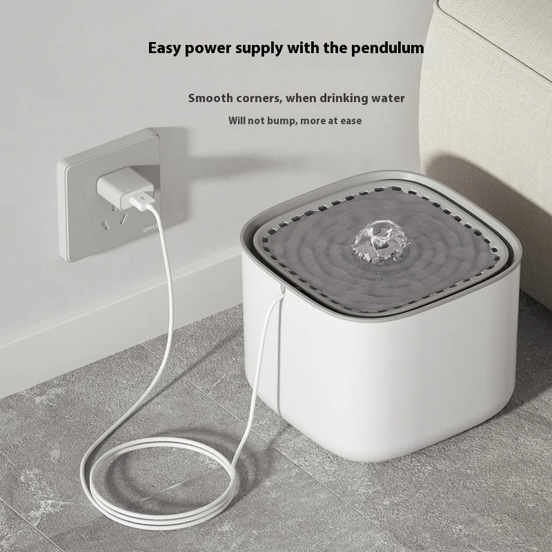 Питьевой фонтан для кошек автоматический диспенсер воды большой емкости с