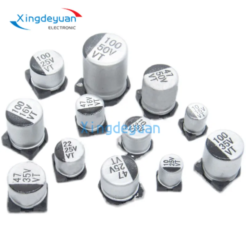 

10PCS SMD Aluminum Electrolytic Capacitor 50V 0.1UF 0.22UF 0.33UF 0.47UF 1/2.2/3.3/4.7/10/22/33UF 47UF 100UF 220UF 330UF 1000UF