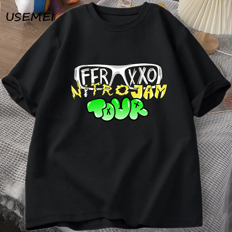 Feid Ferxxo T Shirt Men Women 90s Rapper Men's T-shirt Summer Cotton Short Sleeve Tee Unisex Streetwear Men's Oversize T-shirts