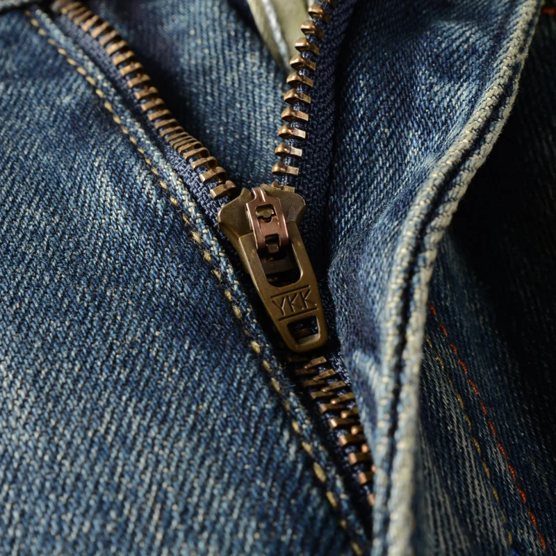 Italian Style Fashion Men Jeans High Quality Retro Blue Elastic Slim Fit Vintage Jeans Men Trousers Casual Designer Pants Hombre