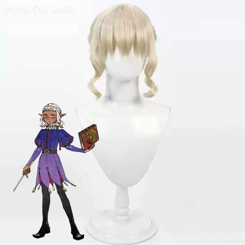 Аниме Delicious In Dungeon Косплей Чертополох Парик Золотые Волосы Лоunatic Волшебник