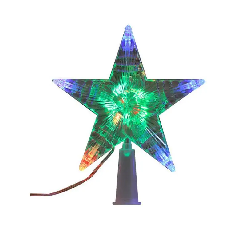 

Star Tree Topper Lights LED Light Up Lighted Christmas Top Topper Battery Powered 3D Star Treetop Light Battery Powered Indoor