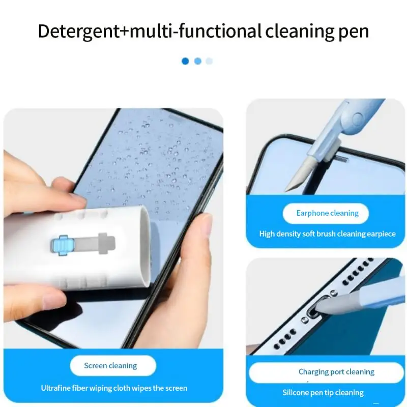 

Earbud Phone Tv Screen Computer Cleaner Brush Computer Clean Tool 7-in-1 For Headset Ipad Phone Tools Keycap Puller Set
