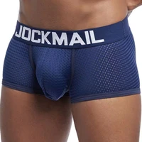 4pcslot sexy men underwear boxer breathable mesh male underpants u convex men boxer mens trunks summer mens clothes