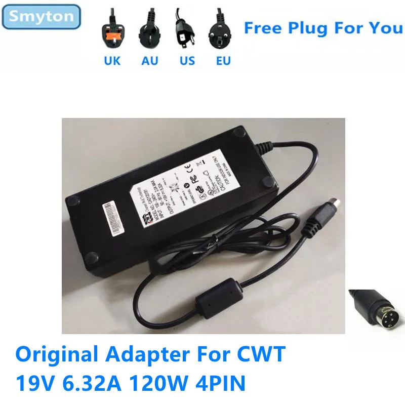 Оригинальное зарядное устройство с адаптером переменного тока для CWT 19 в 120 А Вт