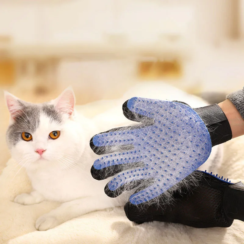 

Dog Pet brush Glove Deshedding Gentle Efficient Pet Cat Grooming Supply Glove Dog Bath Cat Cleaning Supplies Pet Glove Dog Combs