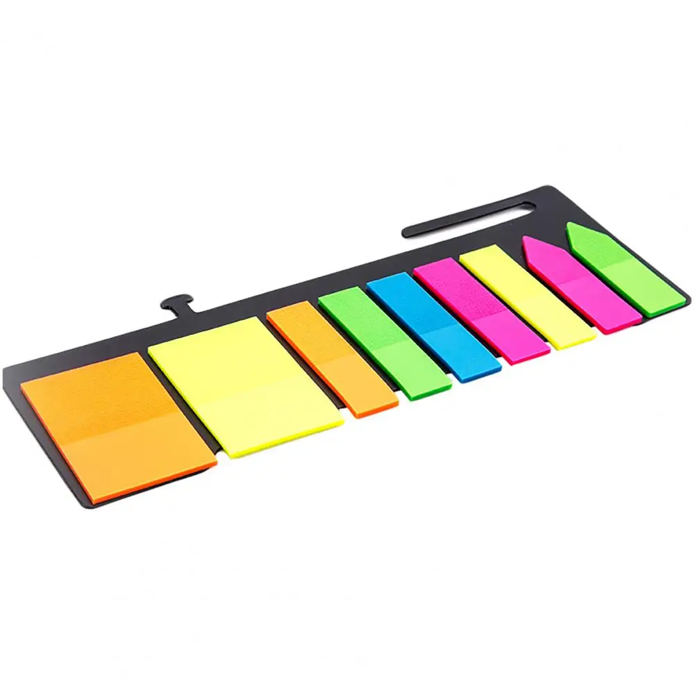 

180Pcs/Set Memo Pad Sticky Note Repeatable Stick Neon Color Tape Page Marker Index Tab Flag Sticker School Office Supplies