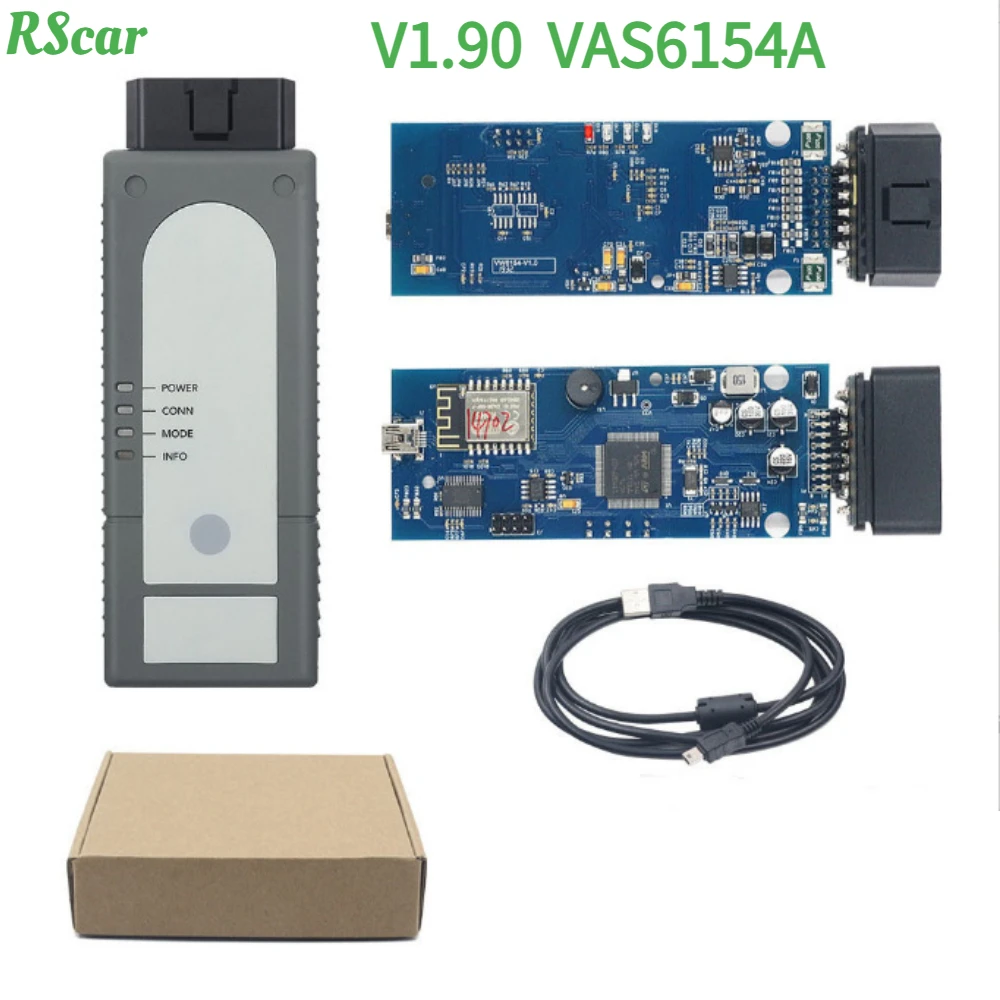 VAS6154A ODIS прошивка версия 1,9 Прошивка может улучшиться поддержка диагностики ошибок автомобиля WIN10 полный чип UDS поддержка GEKO для WIFI