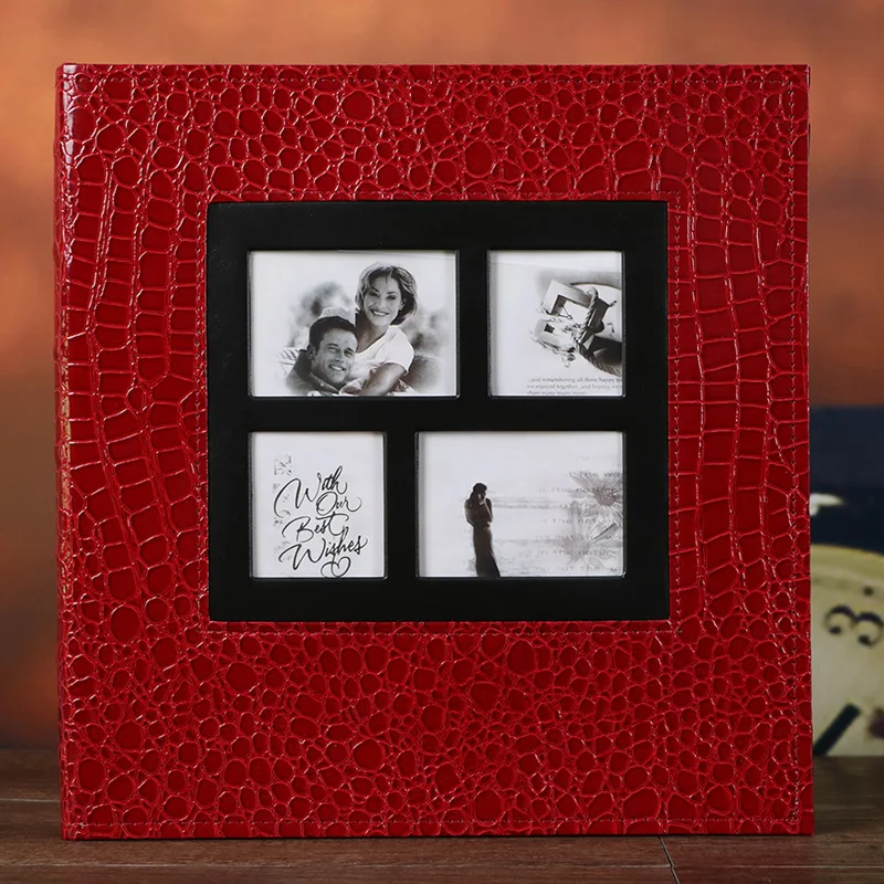 

6-дюймовый фотоальбом из искусственной кожи с 600 карманами большой вместимости для семейных и детских фотографий