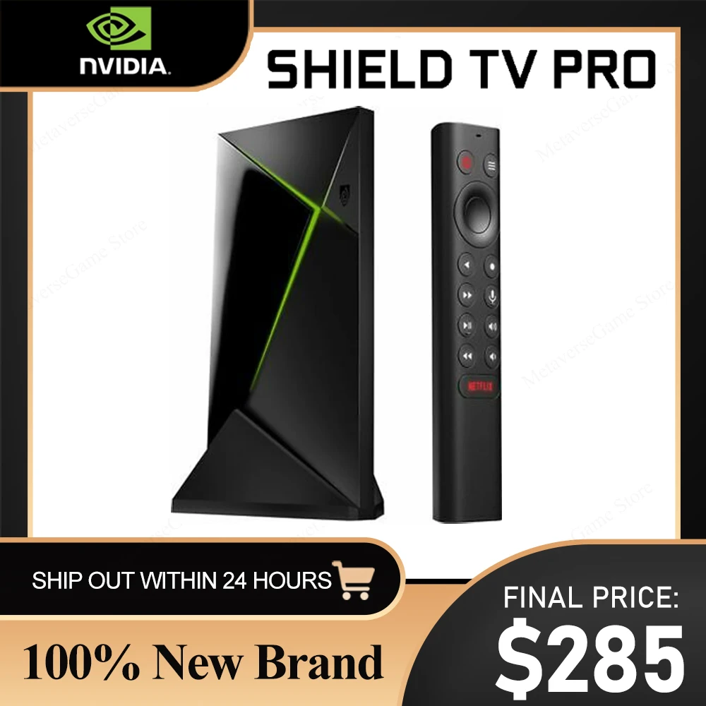 NVIDIA SHIELD TV Pro - 4K HDR потоковый медиаплеер Высокая производительность Dolby Vision 3 Гб RAM