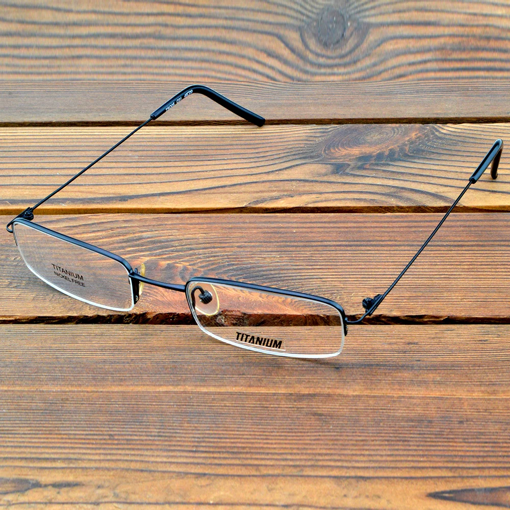 

Titanium Nickel Free Half-rim Light Anti-allergy Small Optical Frame Custom Photochromic Progressive Myopia Reading Glasses