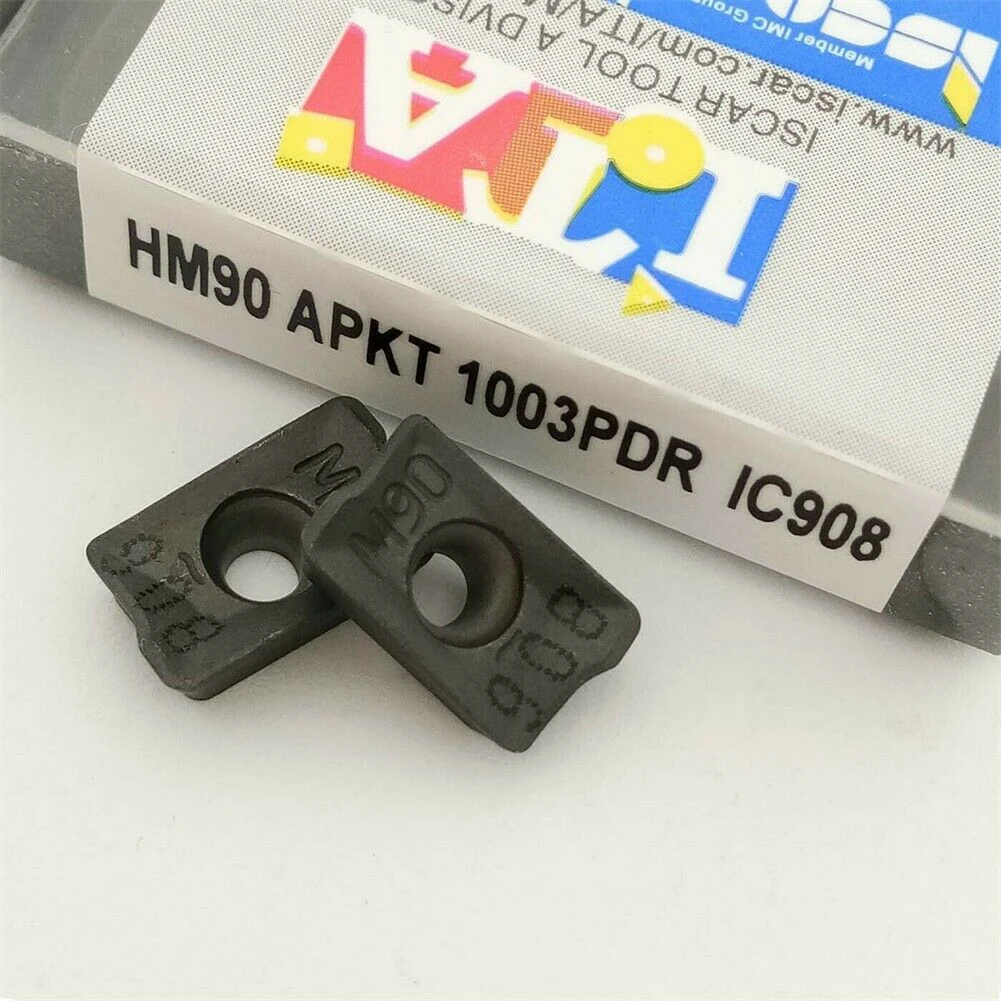 

10 Pcs Carbide Inserts APKT1003PDR IC908 Indexable Insert For Stainless Steel Finishing And Semi-finishing Roughing