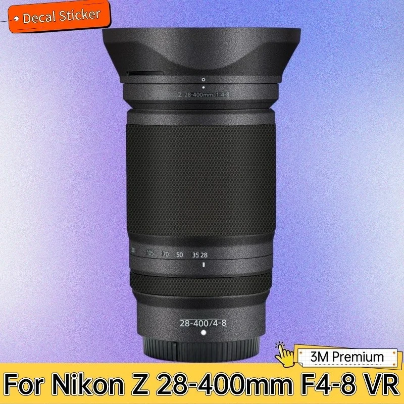 Фото Для Nikon Z 28-400 мм F4-8 VR наклейка на объектив защитная наклейка на кожу пленка против царапин защитное покрытие Z24-400 F\4-8 №1