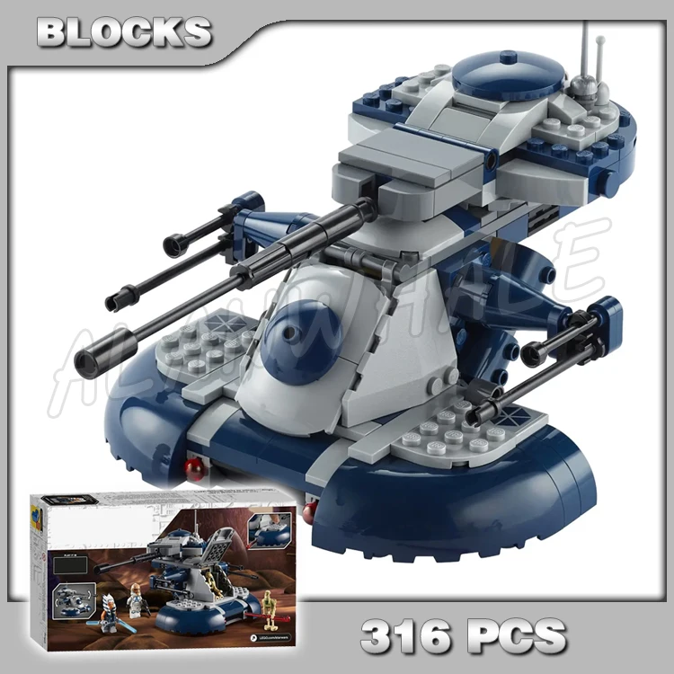 

316pcs Star Armored Assault Tank AAT Clone Trooper Battle Droid 99904 Building Blocks Toys Compatible With Model