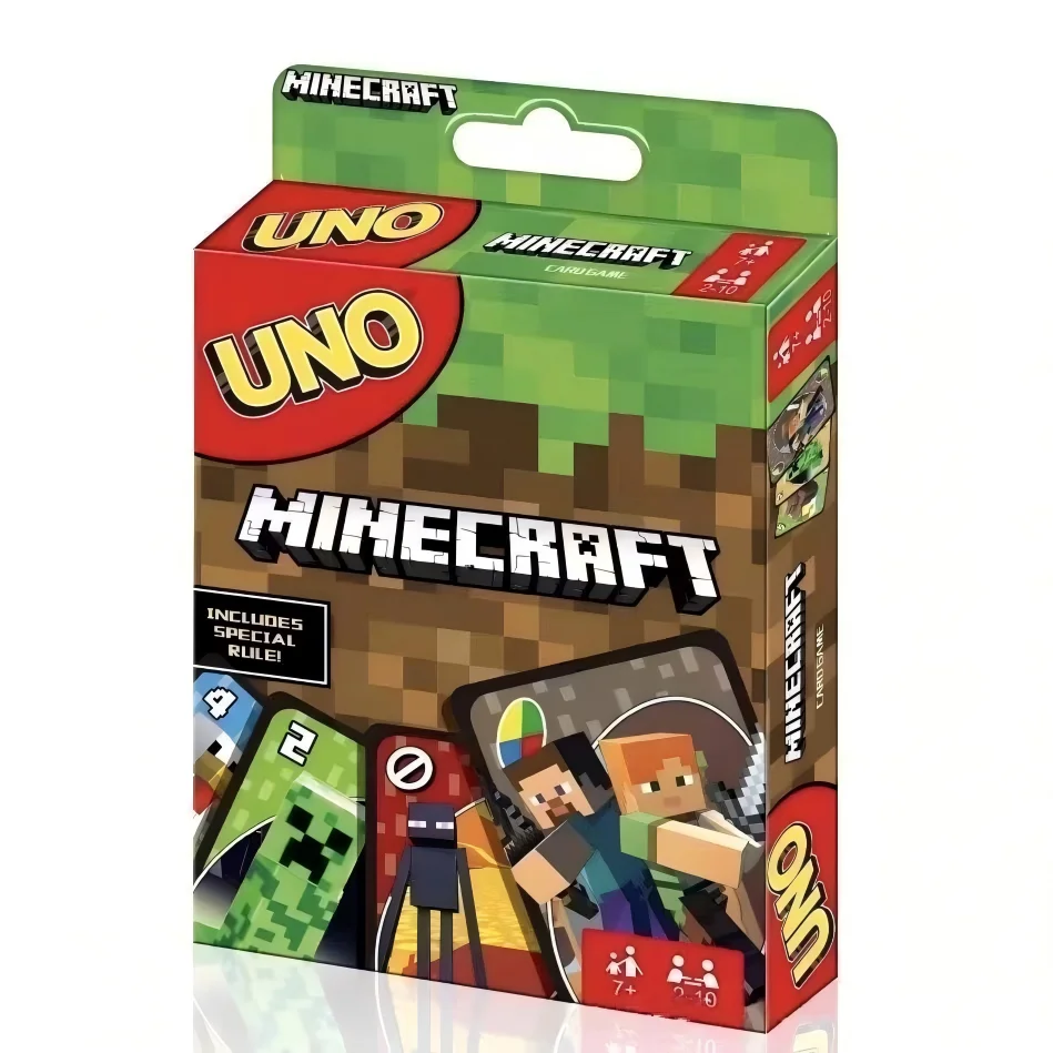 Фото Карточная игра UNO Minecraft, Супер Марио, K-POP, Юрский период, Гарри Поттер, Хот Вилс, Мстители, Настольные игры для вечеринок №2