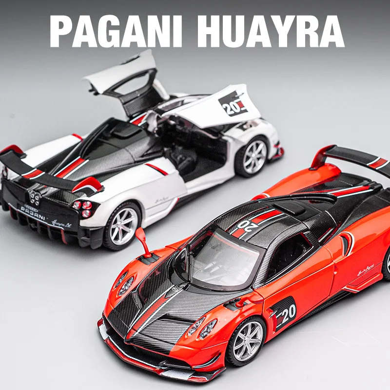 

Игрушечный автомобиль Nicce 1:32 Pagani Huayra BC Supercar из сплава, коллекционная металлическая модель автомобиля со звуком и светом, игрушки для детей