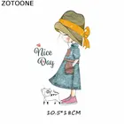 ZOTOONE модные нашивки для девочек с утюгом, детские цветочные нашивки для одежды, наклейки с надписью сделай сам, термотрансферные аппликации для одежды H