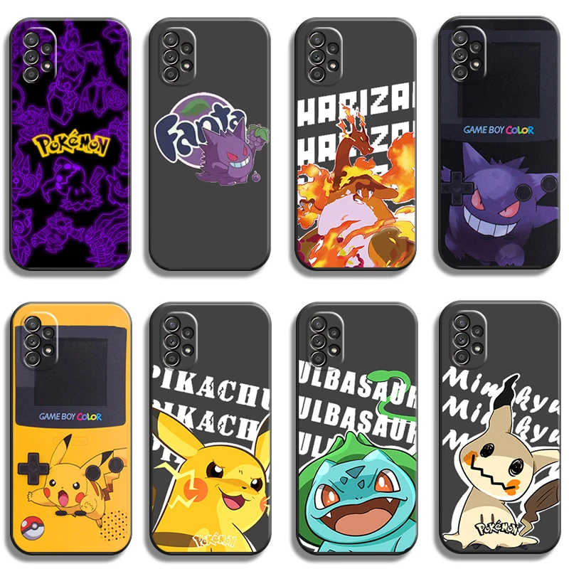 

Pokemon Pikachu Phone Cases For Samsung Galaxy A51 4G A51 5G A71 4G A71 5G A52 4G A52 5G A72 4G A72 5G Cases Back Cover
