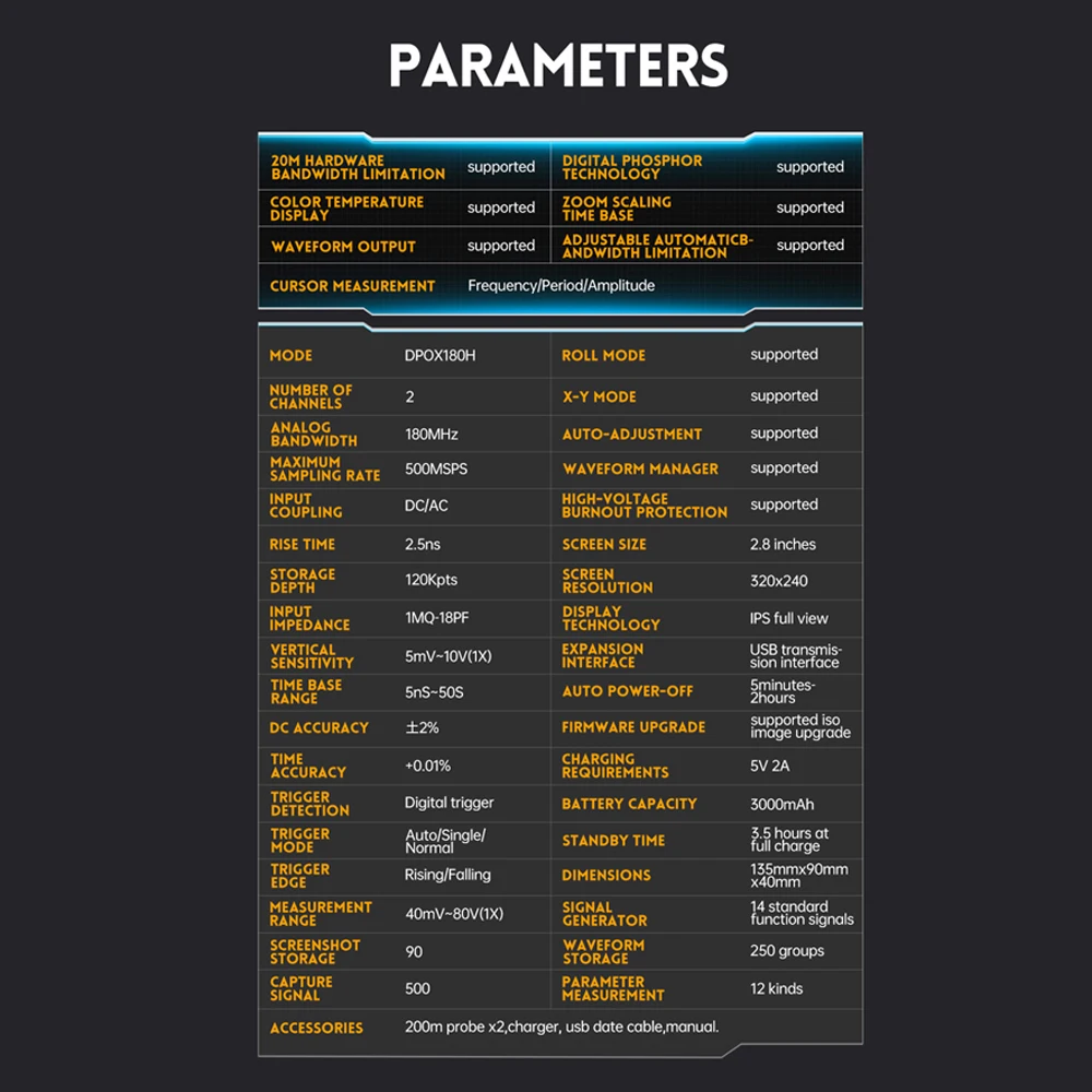 осциллограф fnirsi dpox180h