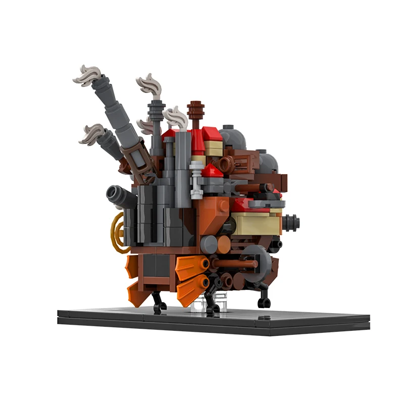Фото Идеи Bricklink, Япония, аниме, движущиеся замки, огонь, демон, Calcifer, креативный эксперт, архитектура, строительные блоки, игрушки, подарок для детей №3