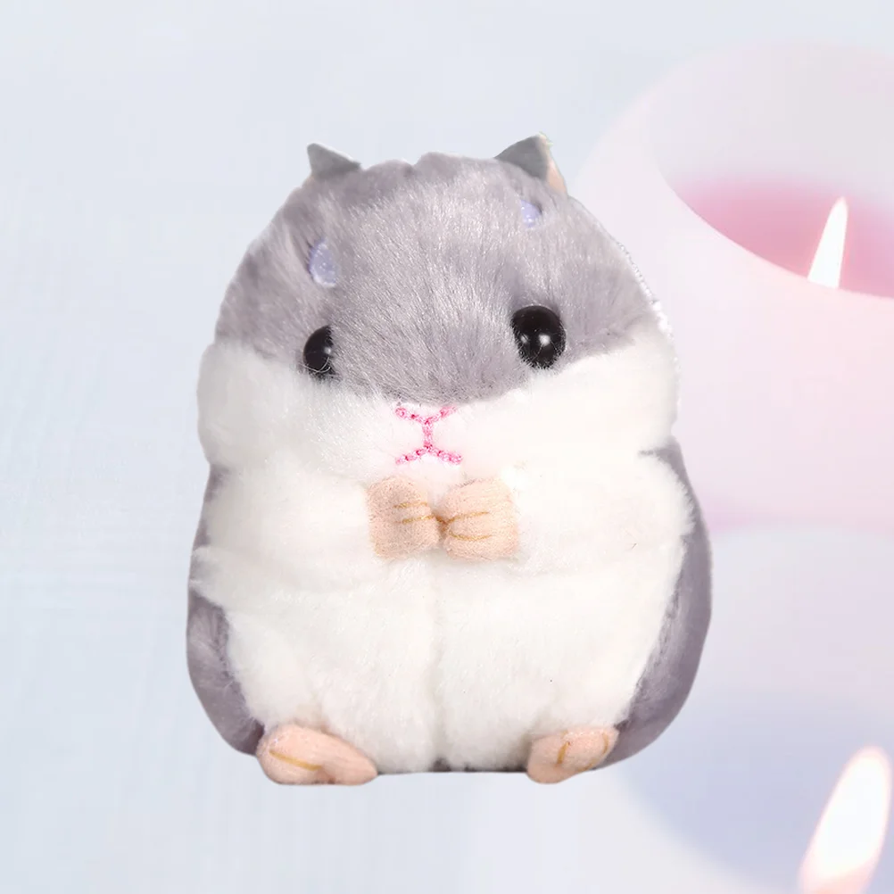

Hamster Plush Keychain Stuffed Animals Keyring Charm Handbag Pendant Backpack Handbag Charms Gifts for Christmas New Year Party