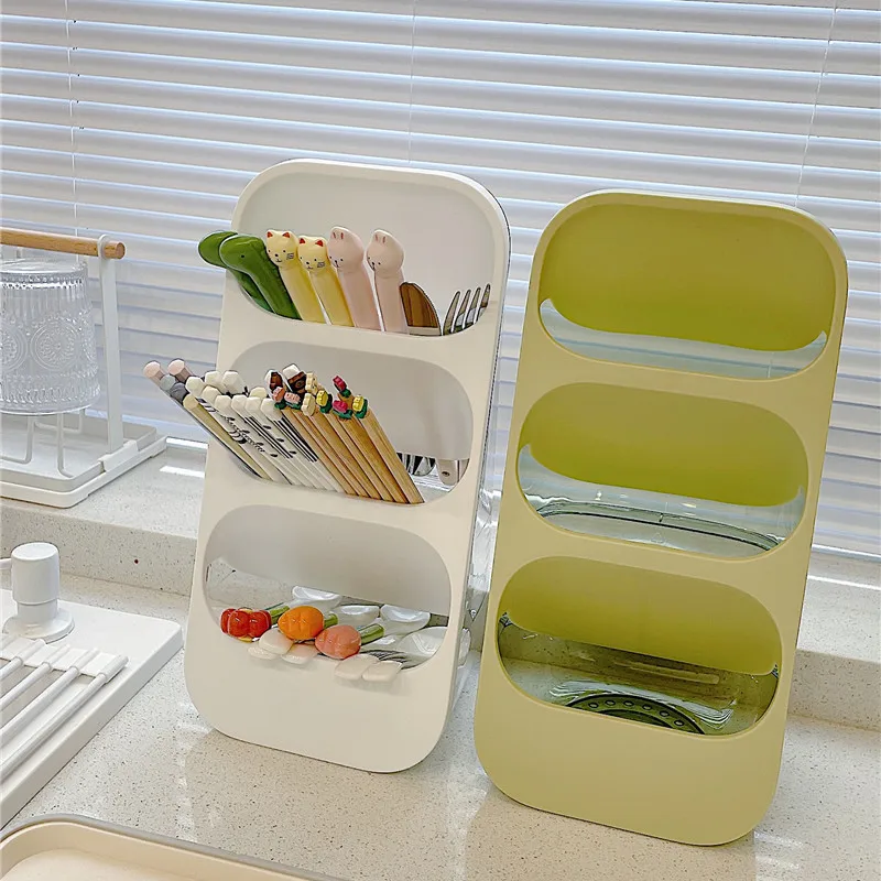 

Chopsticks Storage Box Multi-functional Drain Rack Fork Spoon Kitchen Utensils Storage Rack Chopsticks Barrel Kitchen Accessorie