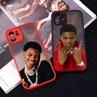 a boogie wit da hoodie hoodie szn phone case red color matte transparent for iphone 13 12 11 pro max mini x xr xs 7 8 plus