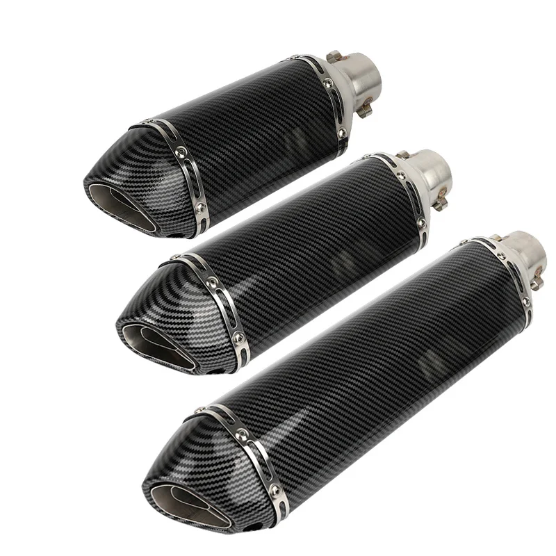 

Hot Selling Carbon Fiber 51mm Motorcycle Exhaust Pipe Muffler Acrapovich Exhaust Escape Pipe