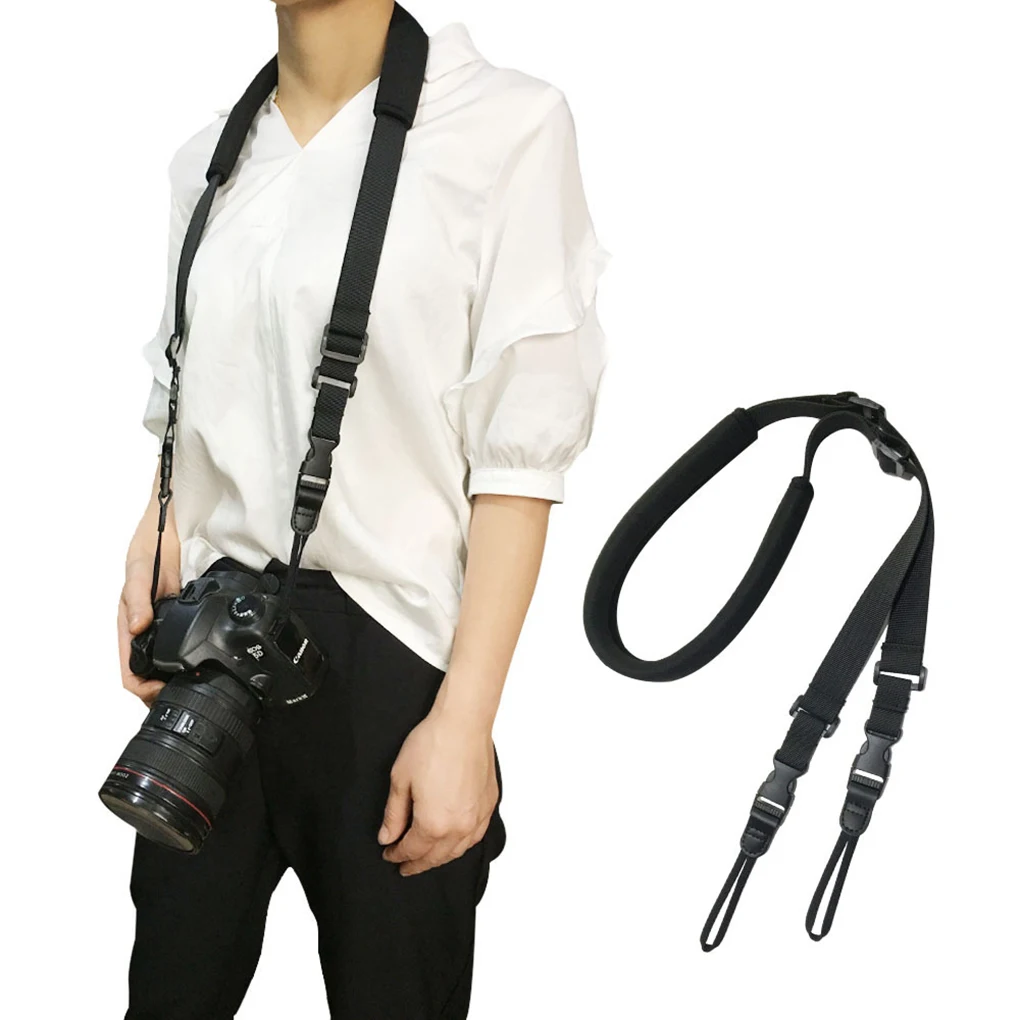 

DSLR Strap Adjustable Camera SLR Shoulder Neck Belt Shockproof Quick Release Sling for Digital Cameras