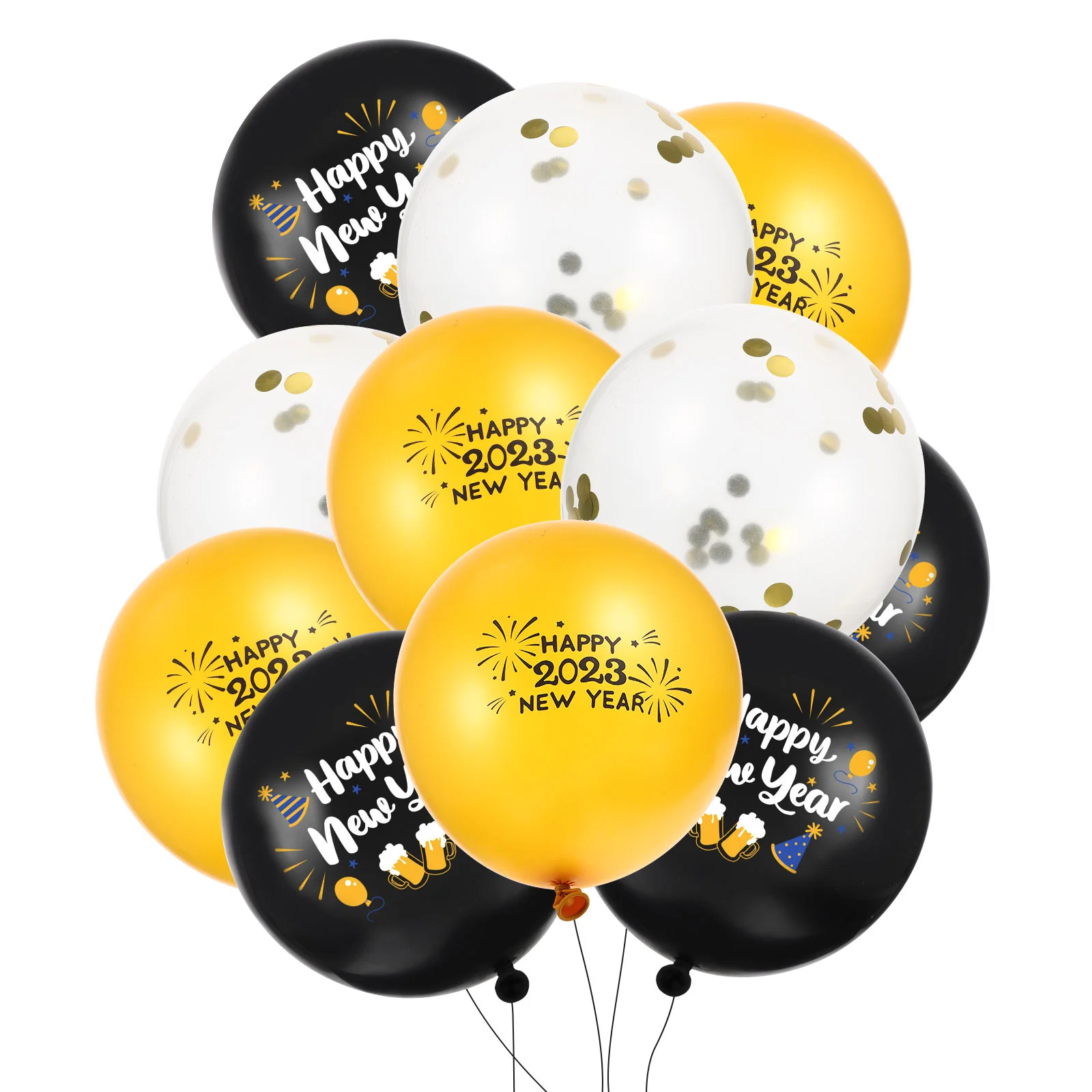 

New Balloons Party Year Years Balloon Eve Decorations Supplies Happy Christmas Props Latex Accessoriesset Graduationdecor