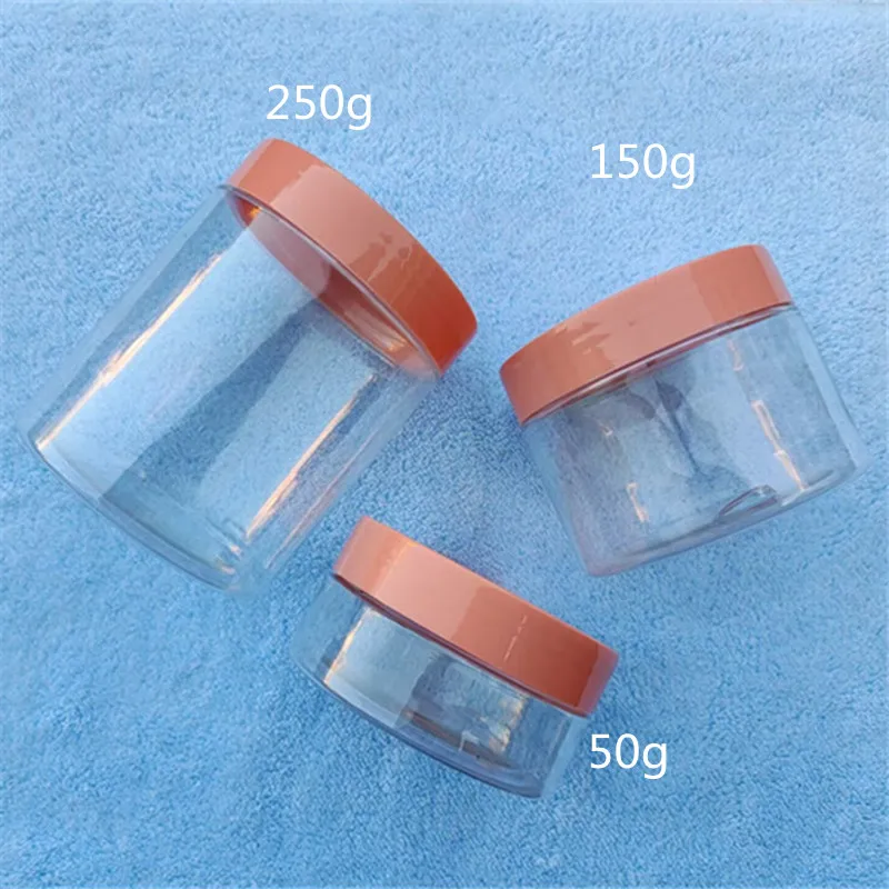 Пластиковая банка с пластиковыми крышками 50 г 80 100 120 150 200