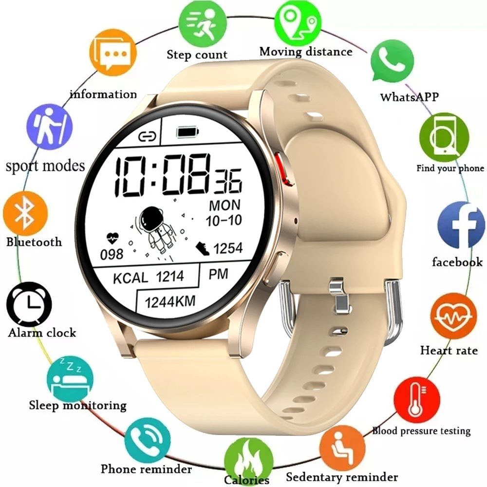 

2022 Women Smart Watch Men Full Touch Screen Heart Rate Fitness Tracker Girls Watch Bluetooth Call Smartwatch for Android IOS