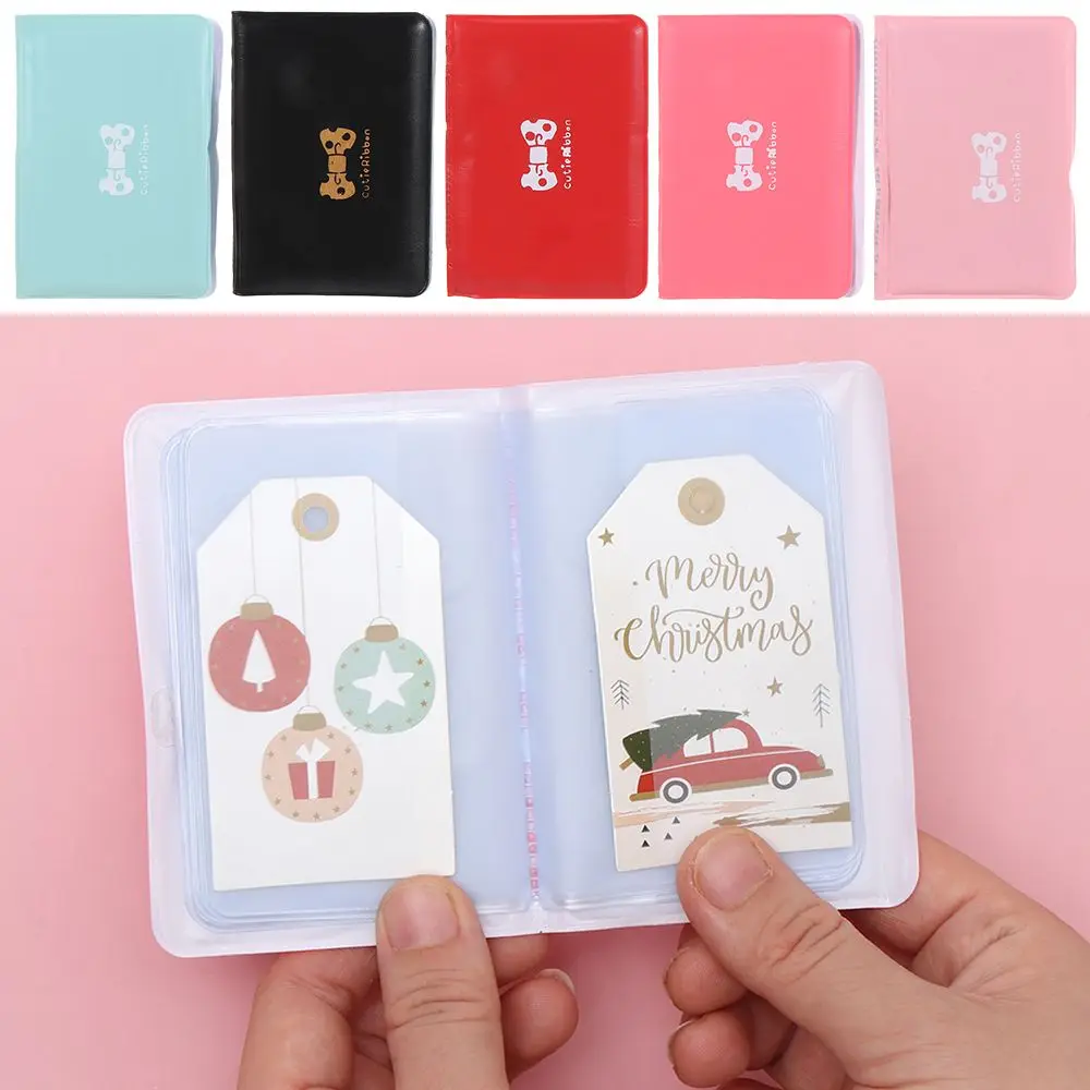 Ladies Bow-knot Storage Accessories PVC Card Bag Card Holder ID Holders Card Cover
