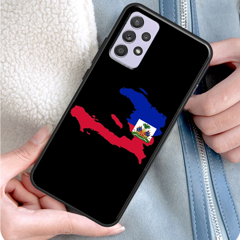 Мягкий чехол с флагом Гаити для Samsung A52S A12 A22 A42 A52 A72 A51 A71 A50 A70 A20e A21S A32 - купить по