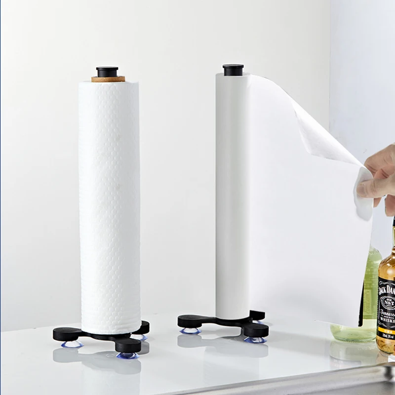 Holder With Heavy Base, One-handed Tear Kitchen Paper Towel 
