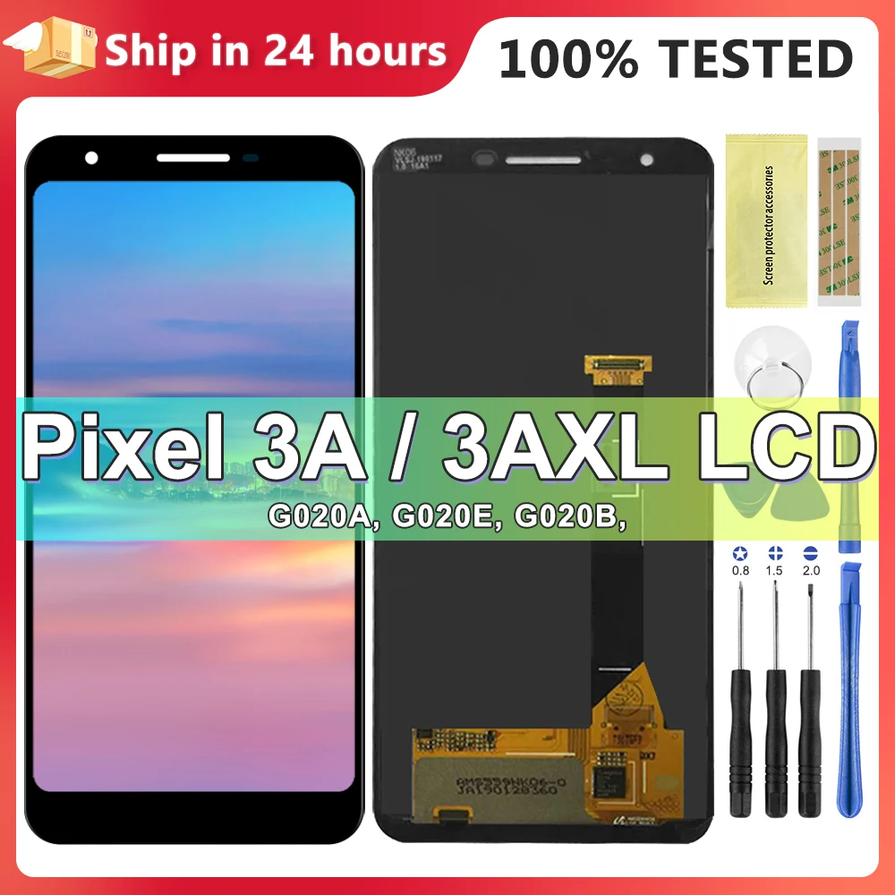 ЖК-дисплей Super Amoled для Google Pixel 3A XL 3AXL G020C с сенсорной панелью дигитайзер 3a G020A LCD